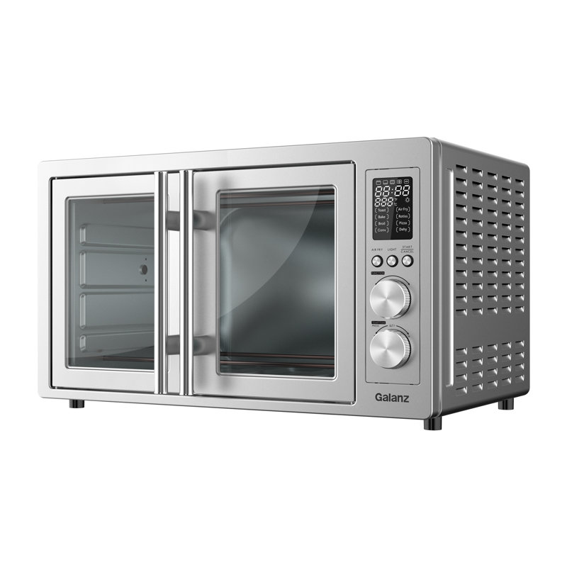 Galanz GFSK215S2MAQ18 French Door Toaster Oven With Air Fry Interior Light 8 Cooking Functions
